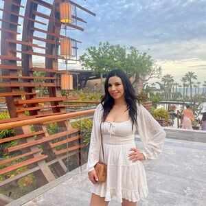 L*Space Cream Textured Dress